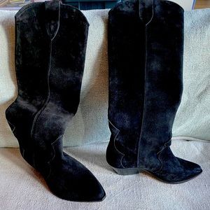 ISABEL MARANT Denvee Western Faded Suede Boots